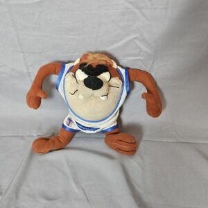 1996 Space Jam Taz Plush Warner Bros Tasmanian Devil Basketball‎ Jersey Toy
